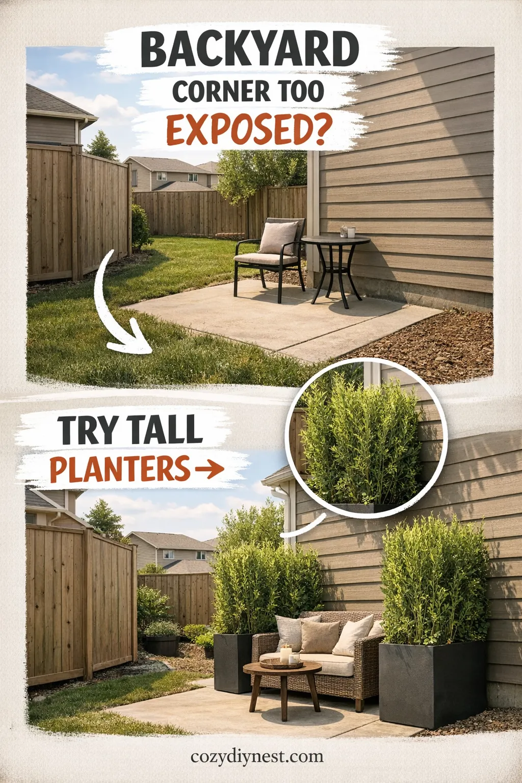 backyard corner privacy ideas