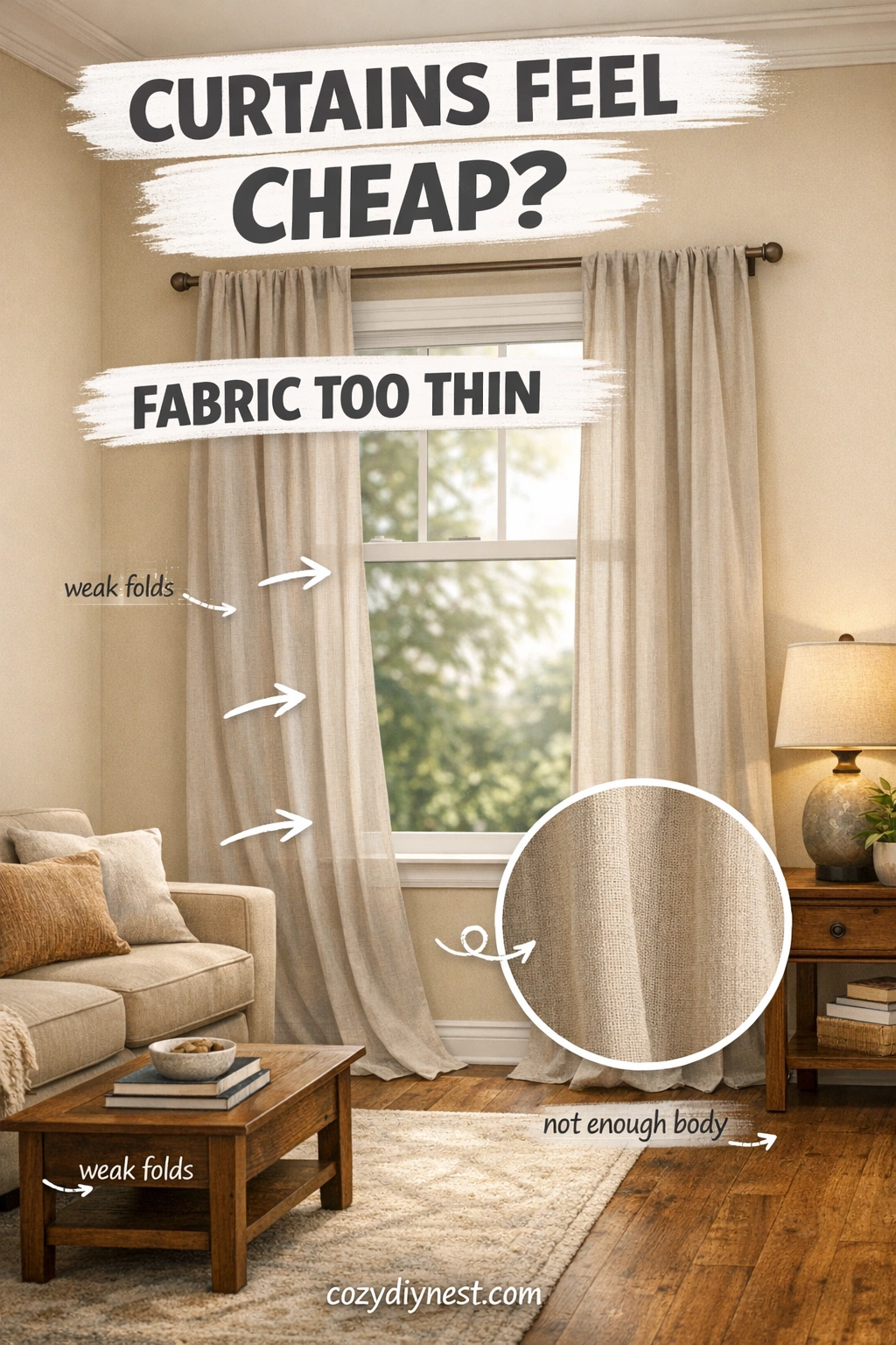 how to make curtains look expensive with lined curtains