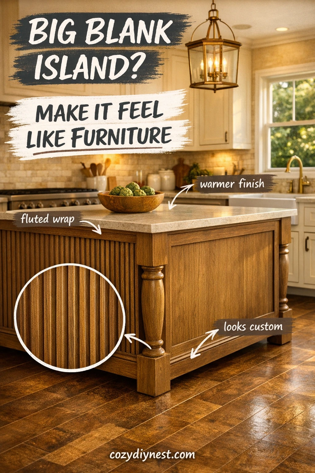 kitchen island decor ideas with a furniture style island base