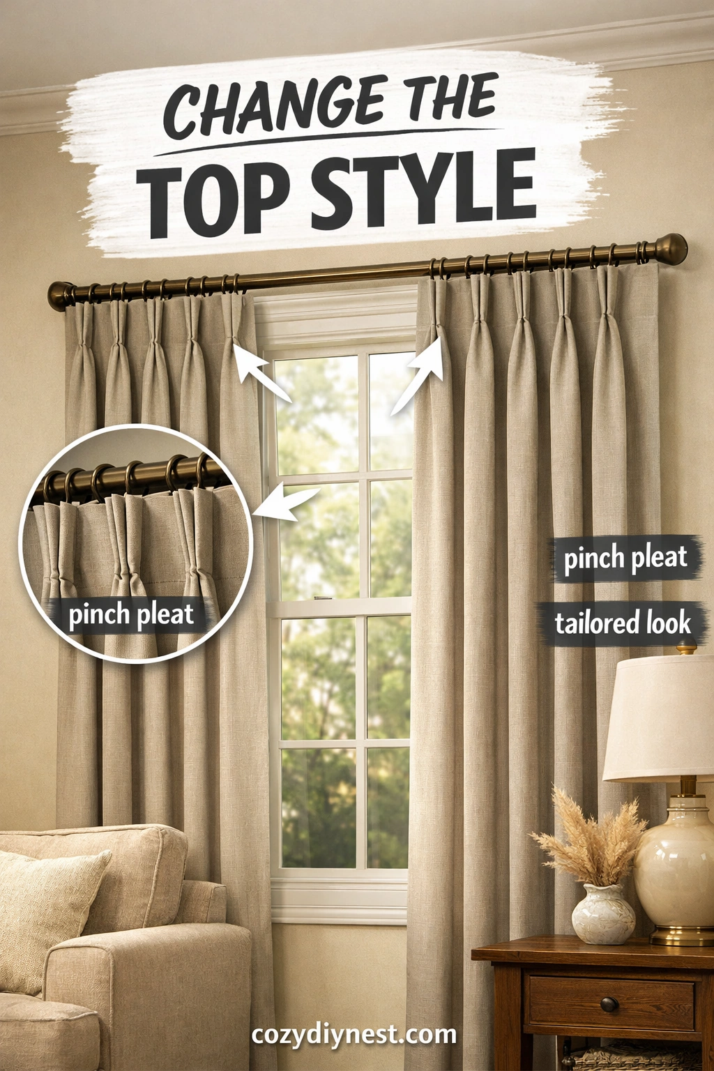 how to make curtains look expensive with drapery weights and weighted hems