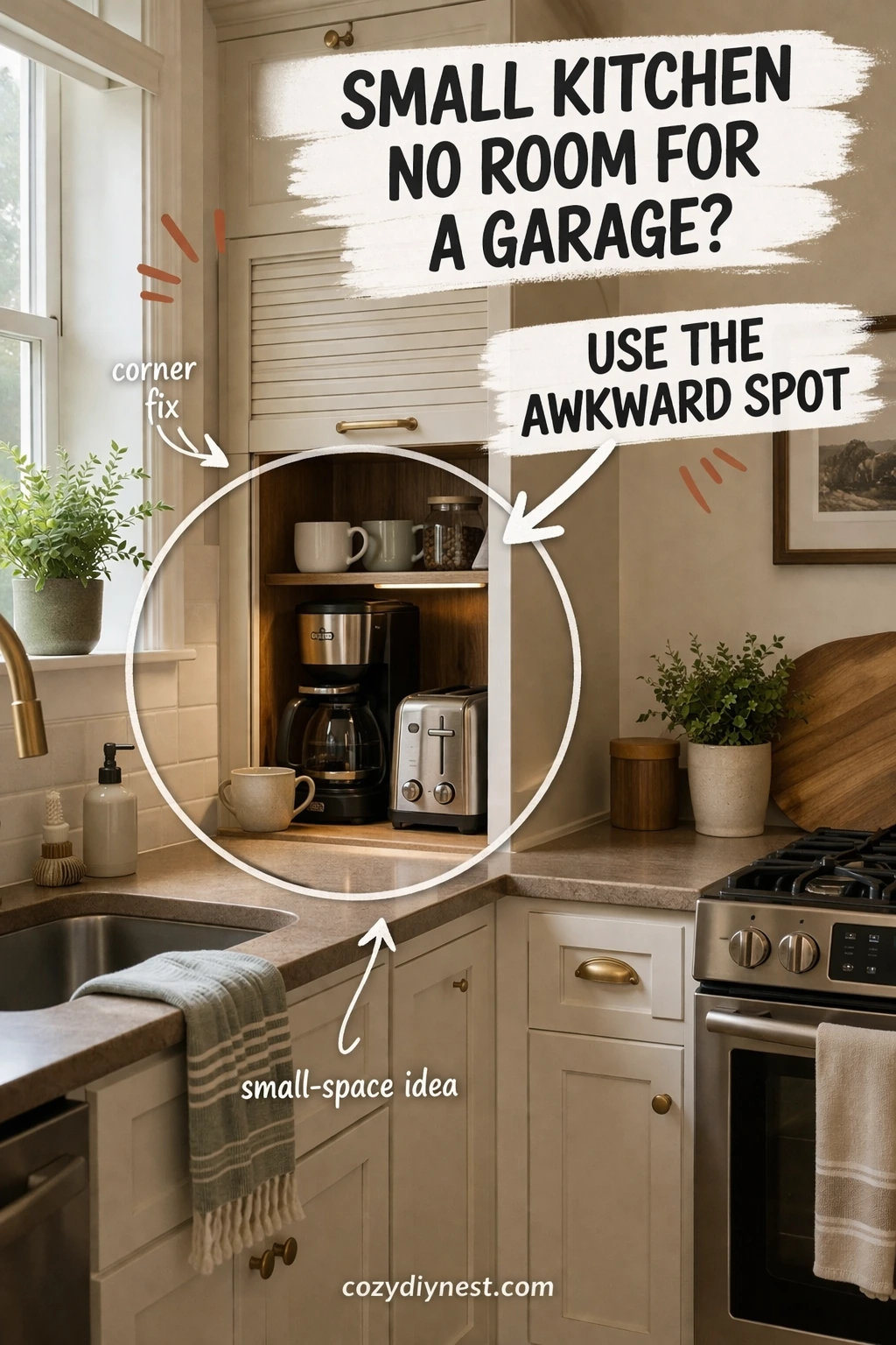 appliance garage ideas with smart plugs and cable control