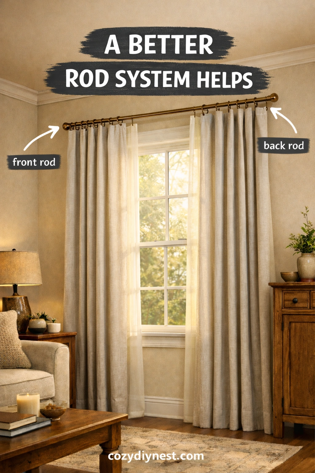 curtain hardware ideas with more intentional finials