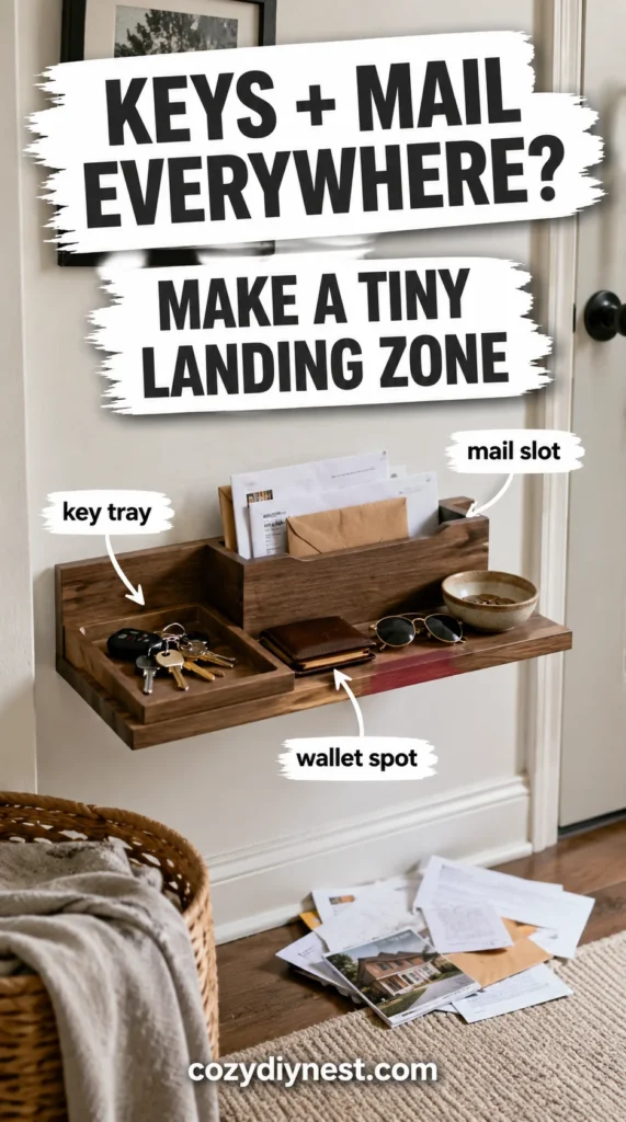 Your Small Entryway Looks Messy? 7 Genius Small Entryway Storage Ideas That Create a Real Drop Zone 5 small entryway storage ideas with a key tray mail organizer sunglasses and tiny landing zone