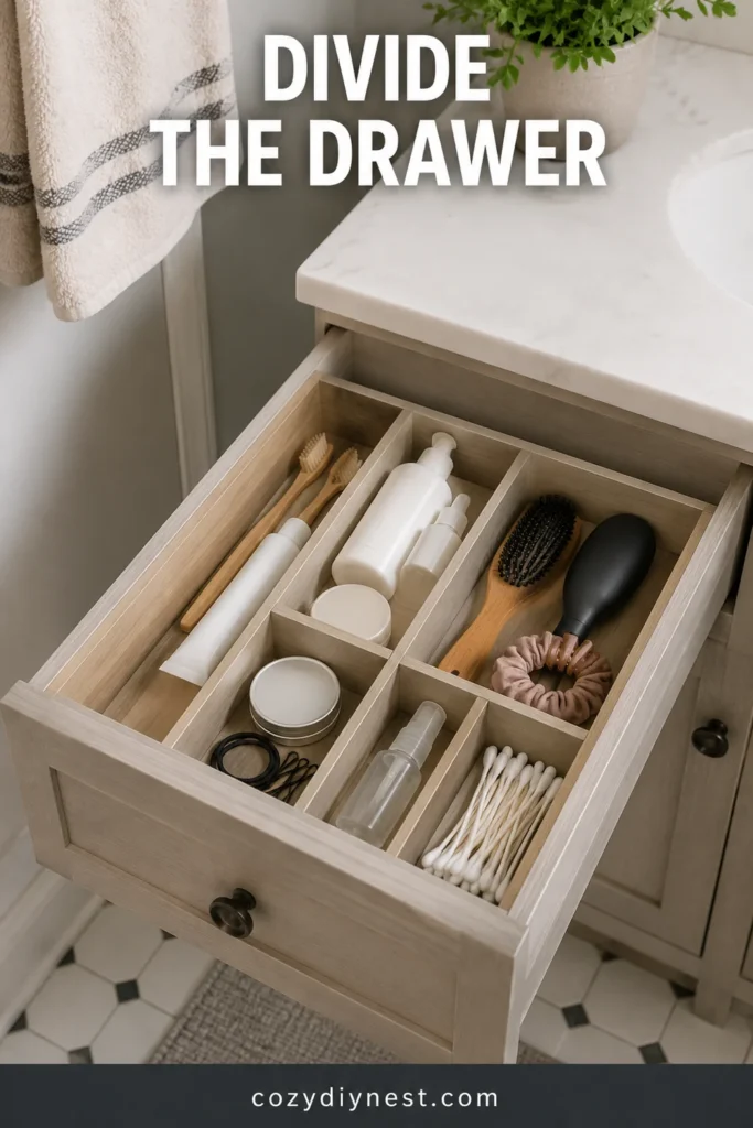 Small Bathroom Vanity Ideas: 19 Best Storage and Counter Space Fixes 9 small bathroom vanity storage ideas with drawer dividers for daily essentials