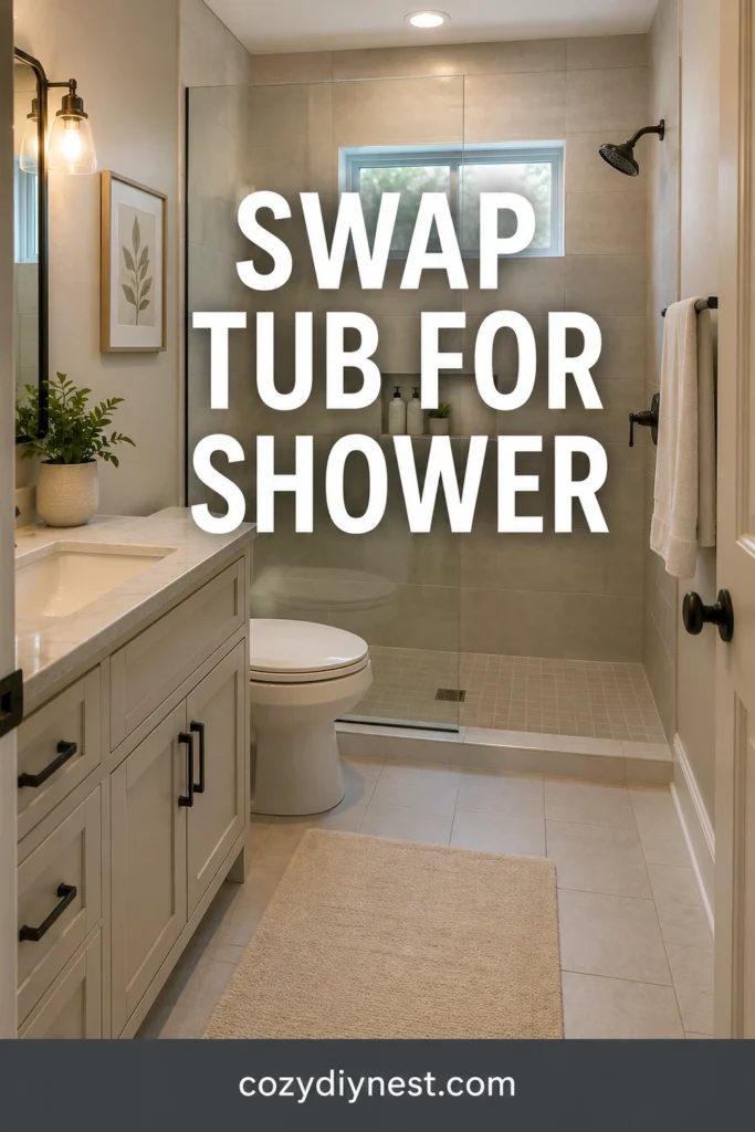 small bathroom remodel ideas replacing tub with walk in shower