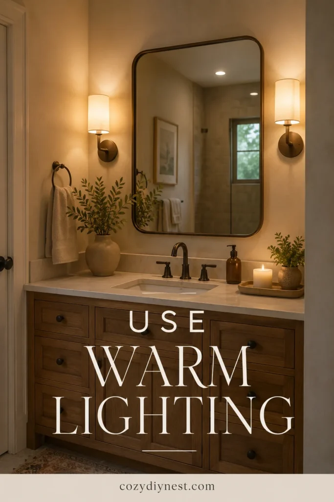 Bathroom Mirror Ideas: 21 Stunning Vanity Wall and Lighting Looks 13 bathroom mirror ideas with warm lighting above a vanity mirror