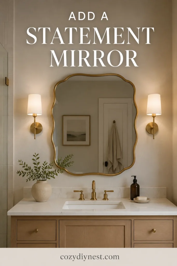 Bathroom Mirror Ideas: 21 Stunning Vanity Wall and Lighting Looks 21 modern bathroom mirror ideas with a statement mirror above a simple vanity