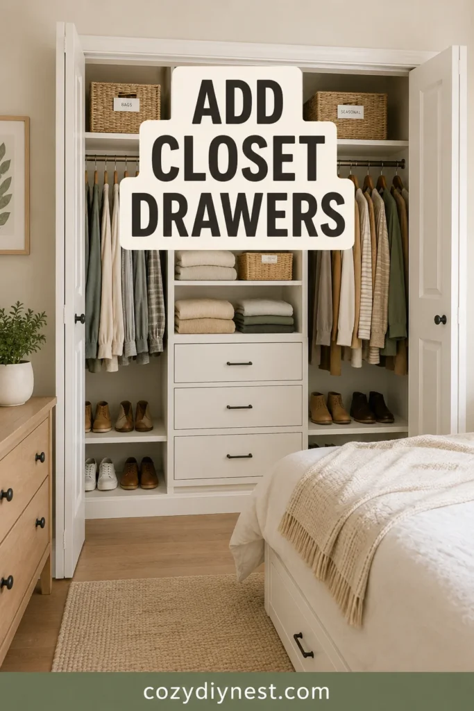 Small Bedroom Storage Ideas: 21 Genius Ways to Maximize Every Inch 9 small bedroom storage ideas with a closet organizer and drawers for clothes